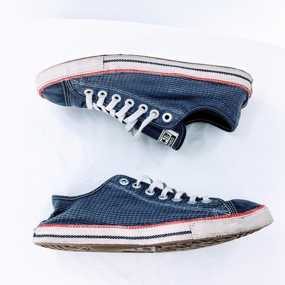 Converse Mens Chuck Taylor All Star Blue Knit Mesh Retro Low Chuckout Sz 12 - Picture 6 of 10